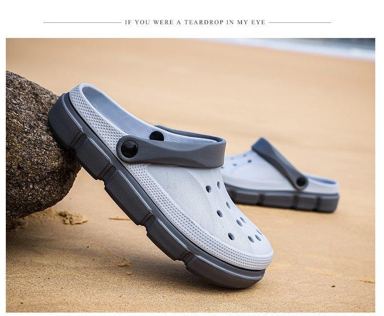 Summer Beach Flip Flops Slippers Shoes Men's Non Slip Antiwear Shoes Home Slippers Classic Breathable Summer Sandals Slip On Slide Lightweight Slippers Beach Clogs