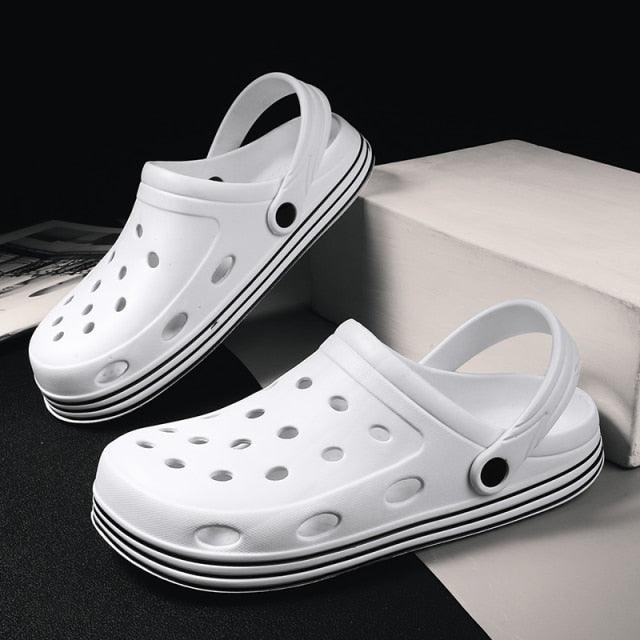 Summer Beach Flip Flops Slippers Shoes Men's Non Slip Antiwear Shoes Home Slippers Classic Breathable Summer Sandals Slip On Slide Lightweight Slippers Beach Clogs