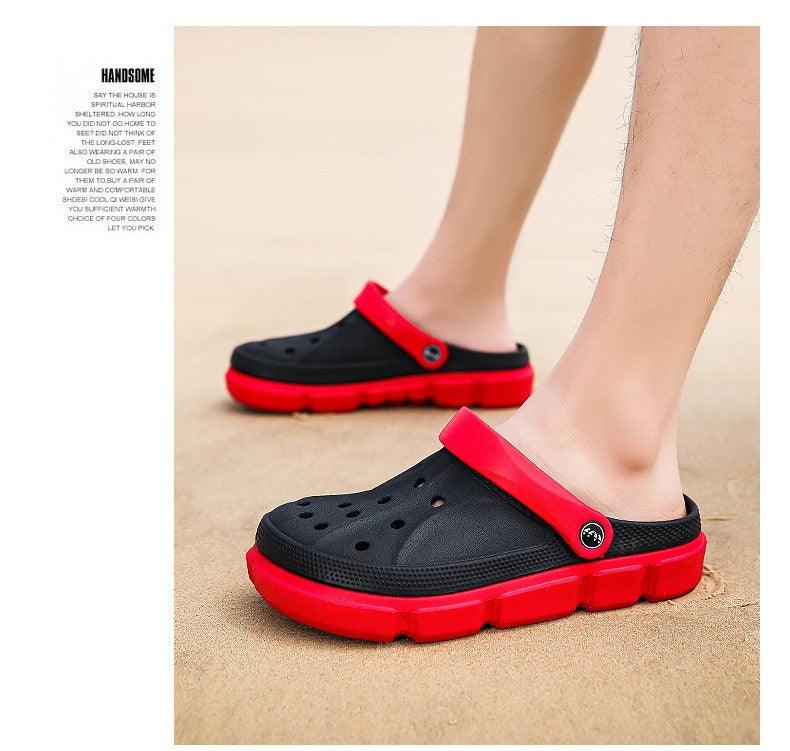 Summer Beach Flip Flops Slippers Shoes Men's Non Slip Antiwear Shoes Home Slippers Classic Breathable Summer Sandals Slip On Slide Lightweight Slippers Beach Clogs