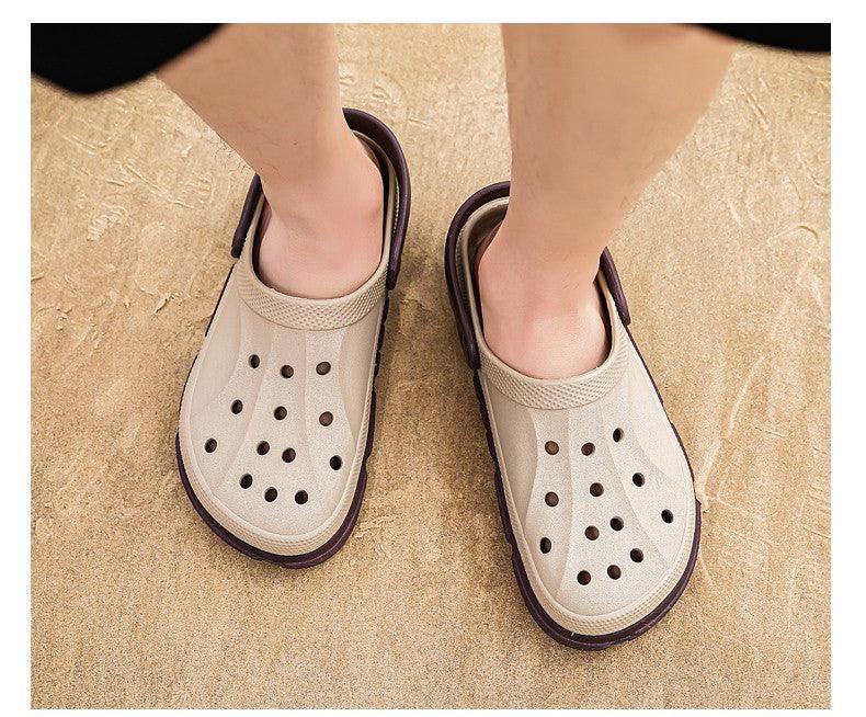 Summer Beach Flip Flops Slippers Shoes Men's Non Slip Antiwear Shoes Home Slippers Classic Breathable Summer Sandals Slip On Slide Lightweight Slippers Beach Clogs