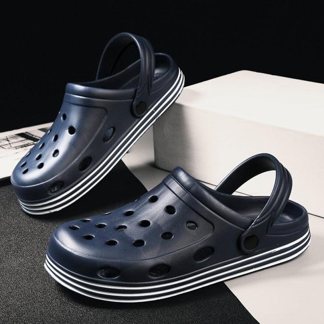 Summer Beach Flip Flops Slippers Shoes Men's Non Slip Antiwear Shoes Home Slippers Classic Breathable Summer Sandals Slip On Slide Lightweight Slippers Beach Clogs
