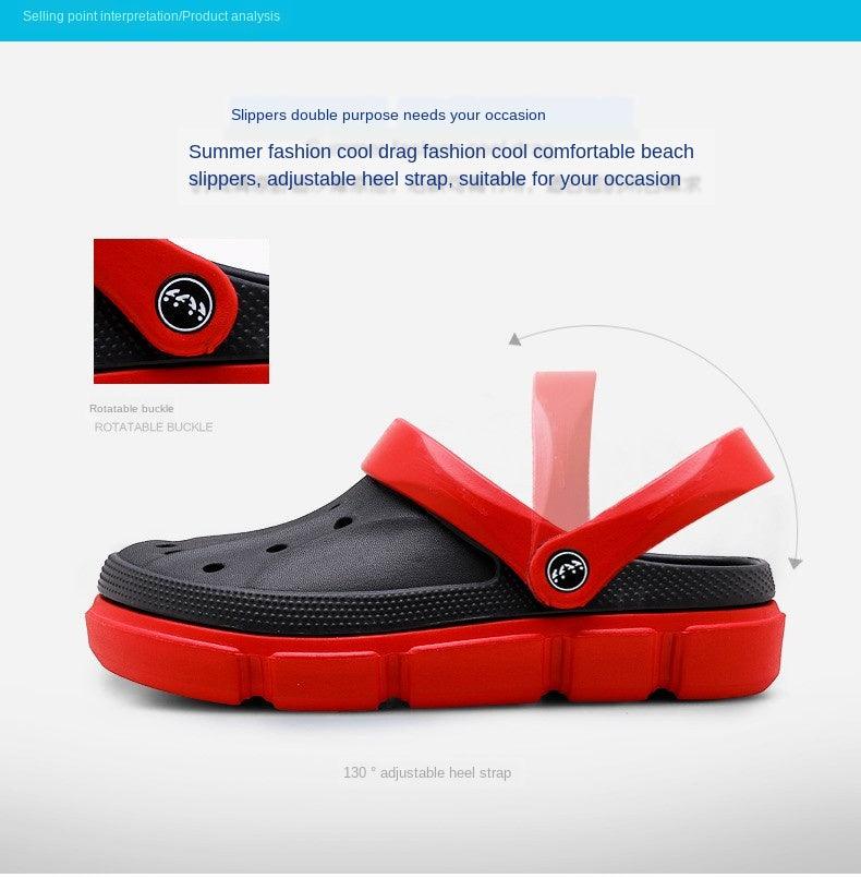 Summer Beach Flip Flops Slippers Shoes Men's Non Slip Antiwear Shoes Home Slippers Classic Breathable Summer Sandals Slip On Slide Lightweight Slippers Beach Clogs