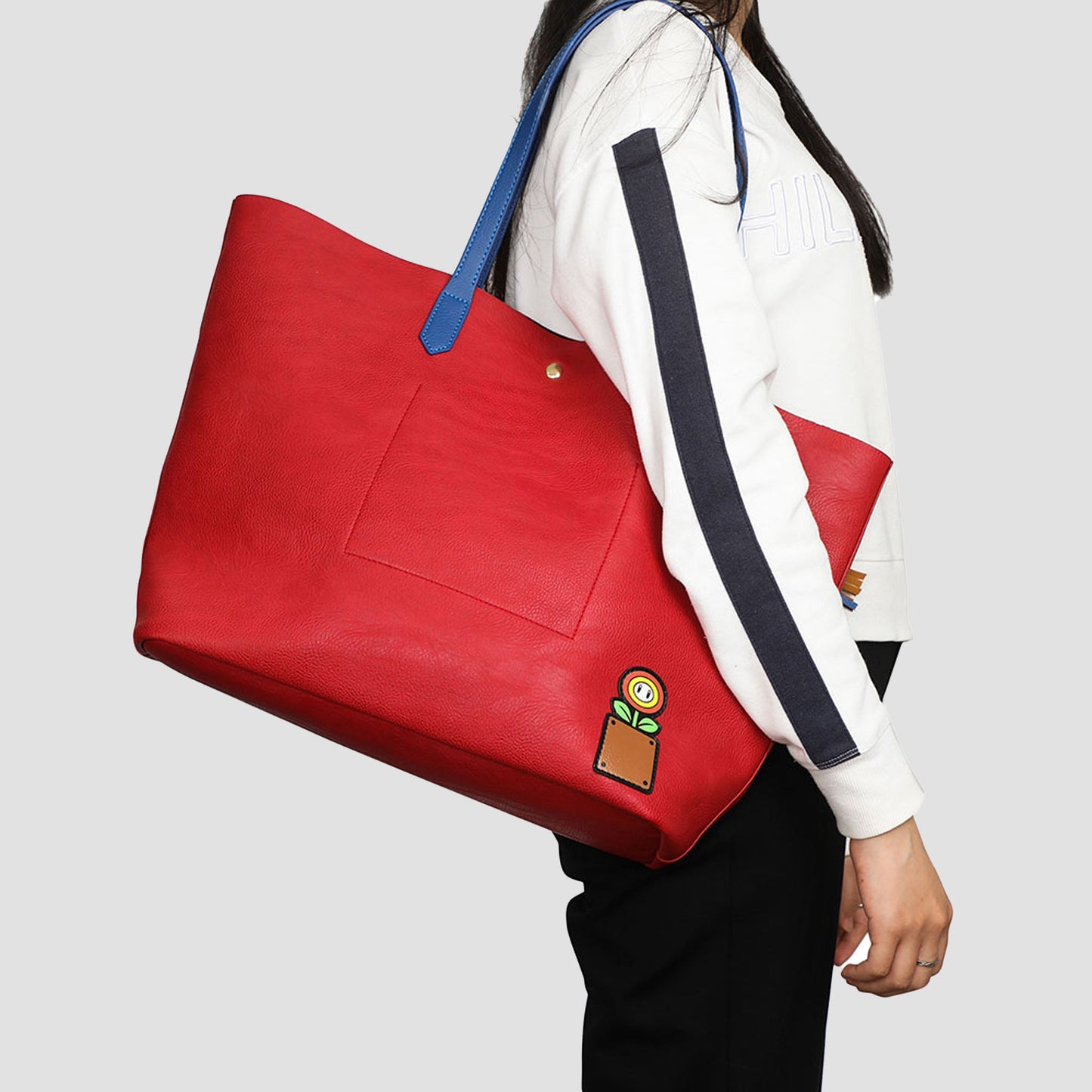 Super Mario Bros Patch Tote Bag