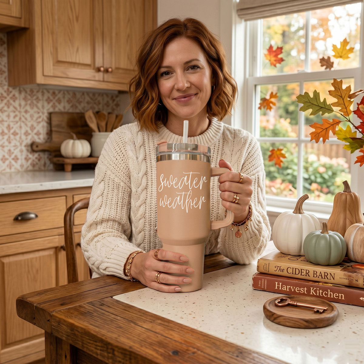 Sweater weather stainless tumbler for cozy fall drinks
Fall water tumbler with sweater weather design
40oz fall water cup with handle and lid
Cute autumn tumbler with sweater weather script
Neutral autumn cup with cozy seasonal quote
Boho fall coffee cup with sweater weather design
Farmhouse autumn drinkware with sweater weather saying
Cozy fall tumbler for iced coffee water and tea
Sweater weather travel mug with fall quote
Autumn travel mug with cozy sweater weather coffee mugs