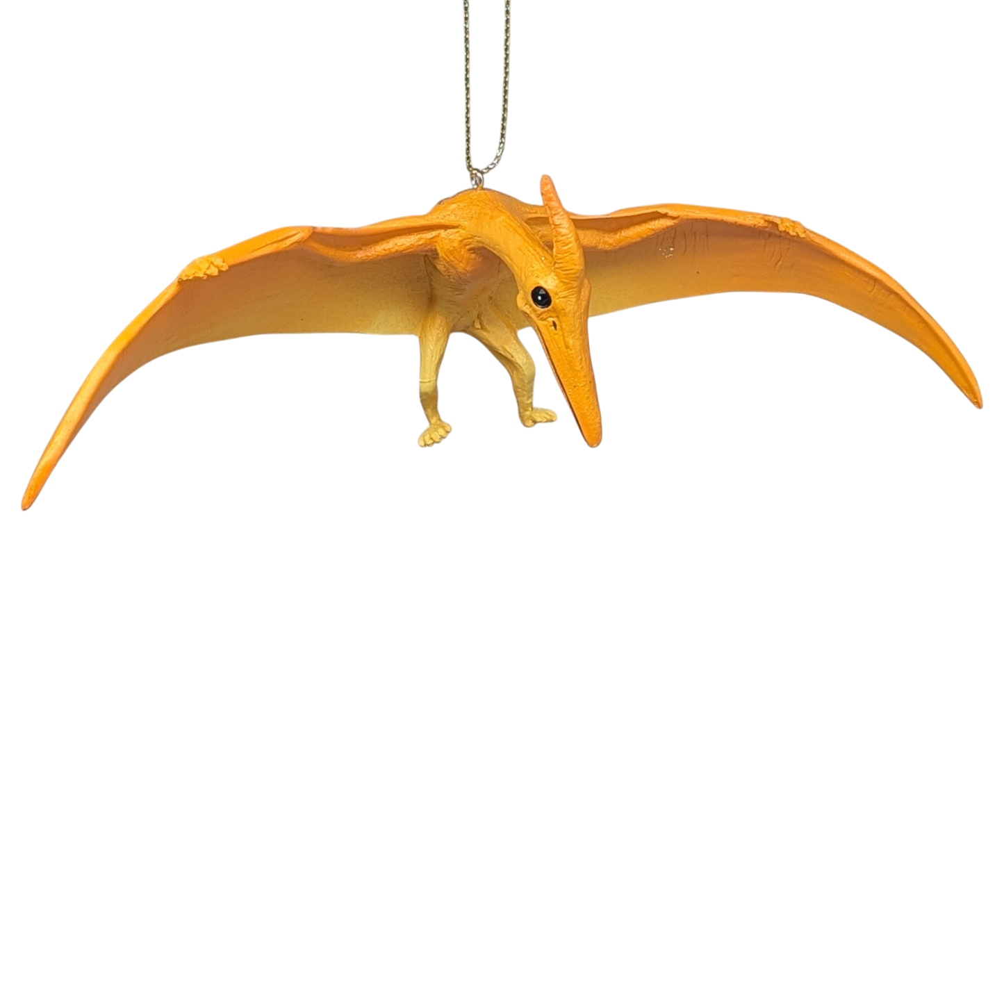 Yellow Pterodactyl Dinosaur Ornament