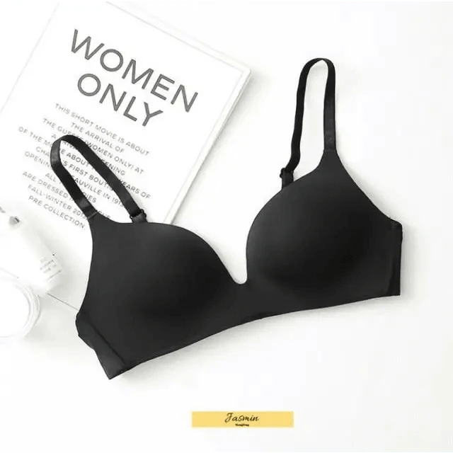 Seamless Bras for Women Push Up Bra No Wire Brassiere A B Cup Underwear Bra Three Quarters 3/4 Cup Thin Soft