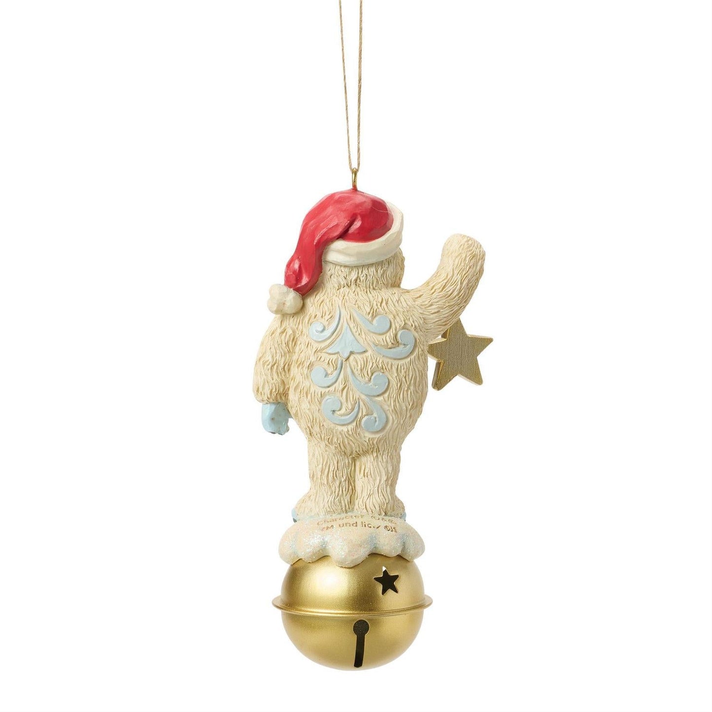 Bumble Holding Dangling Star on Bell Ornament