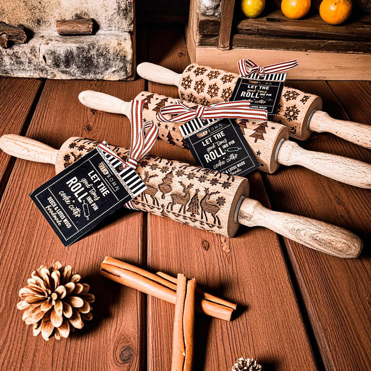 Christmas Rolling Pin Set | 10 Styles