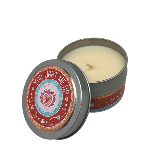 You Light Me Up 3 oz Candle Tin - Sunkissed