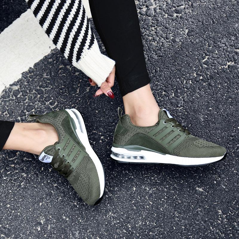 Unisex Sneakers Womens Running Shoes Sport Air Cushion Walking Shoes Breathable Light Comfortable Trainers Mesh Running Shoes For Women Soft Comfortable Design For Men