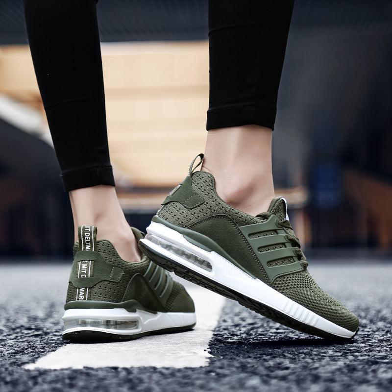 Unisex Sneakers Womens Running Shoes Sport Air Cushion Walking Shoes Breathable Light Comfortable Trainers Mesh Running Shoes For Women Soft Comfortable Design For Men