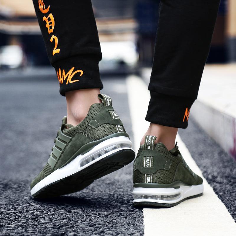 Unisex Sneakers Womens Running Shoes Sport Air Cushion Walking Shoes Breathable Light Comfortable Trainers Mesh Running Shoes For Women Soft Comfortable Design For Men