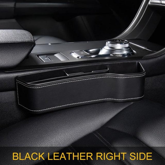 Universal Fit Storage Pockets Adjust Car Seat Gap Organizer PU Leather Car Storage Organizer Car Interior Accessories Universal High Capacity Non-Slip Car Front Seat Crevice Storage Box Organizer Storage Box for Car