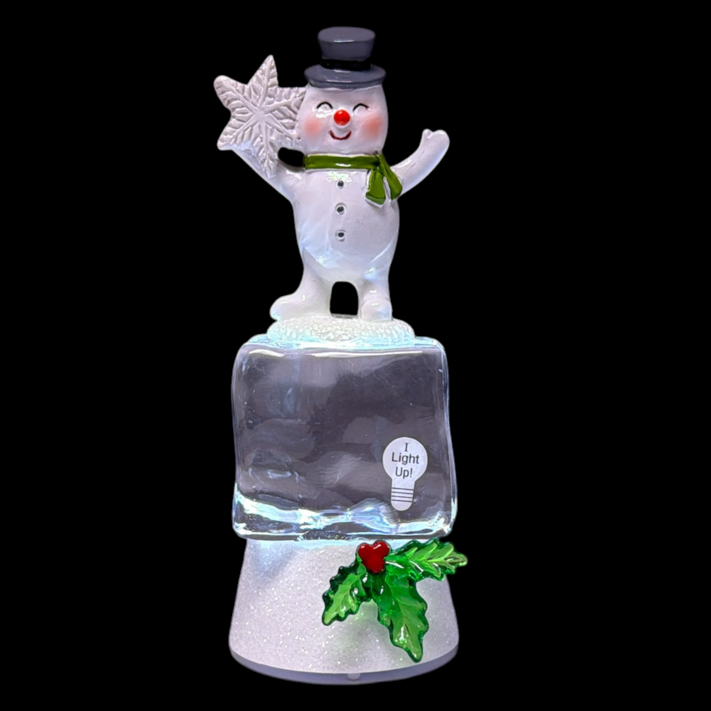 Led Snowman Acrylic Light - Battery Operated