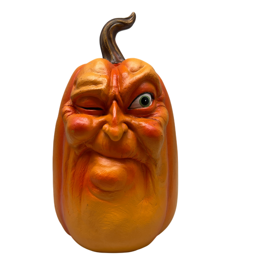 Whimsical Grinning Pumpkin