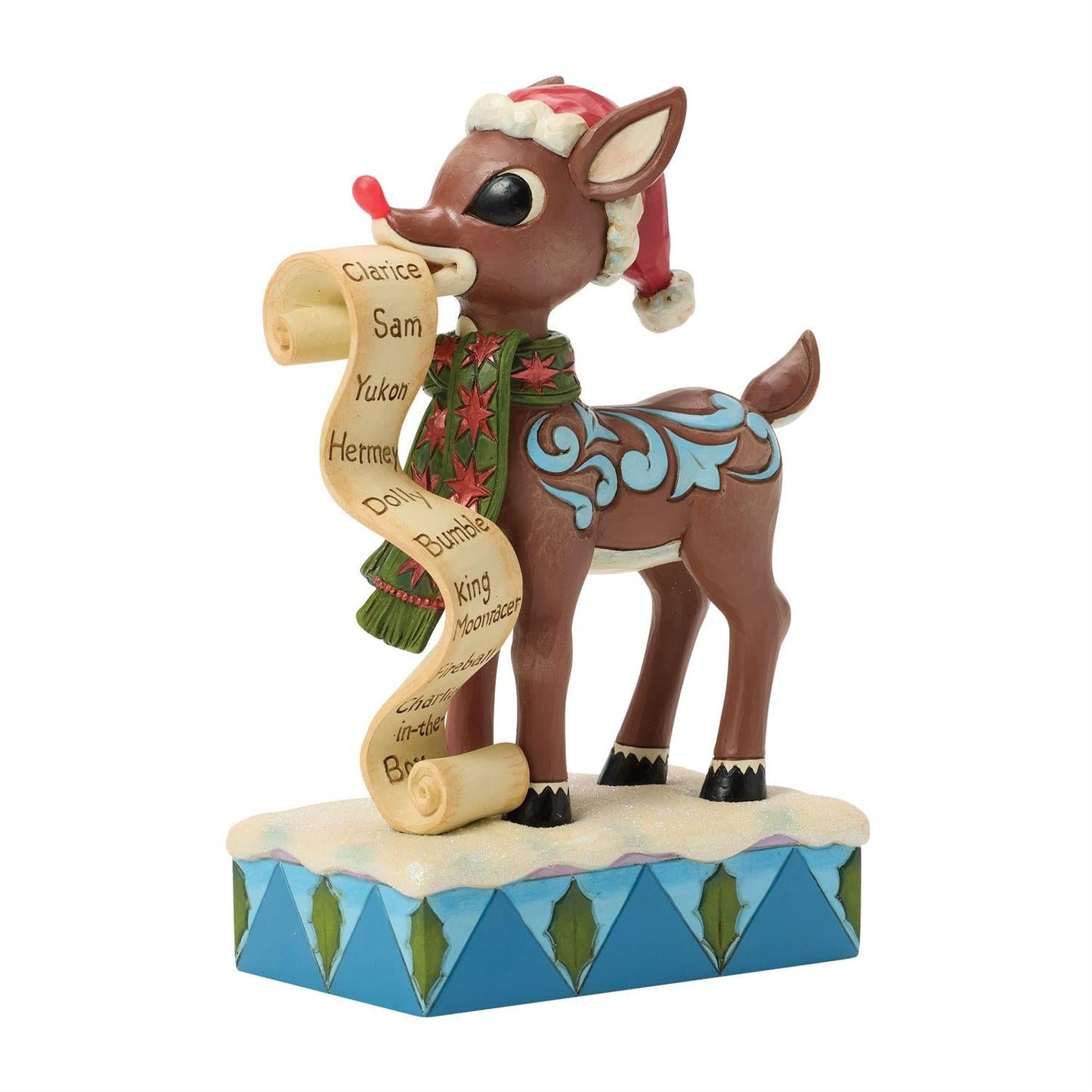 Rudolph with List in Mouth Figurine