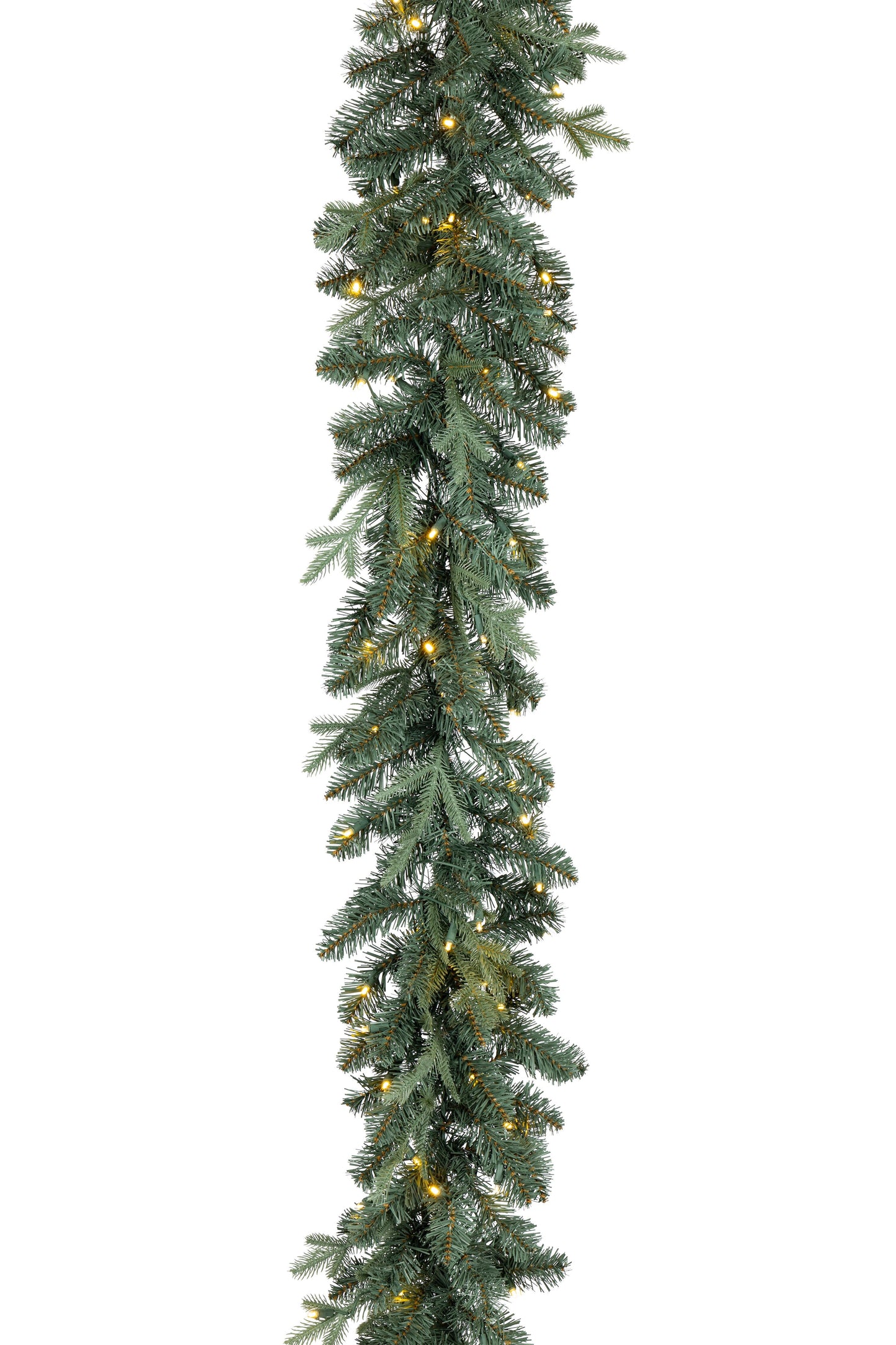 Natural Cut Blue Spruce Garland – 9 ft. Pre-Lit