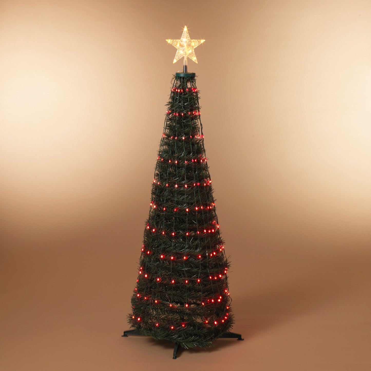 Steel Frame Pole Tree with Color Change LED Lighting - 4 Feet Tall