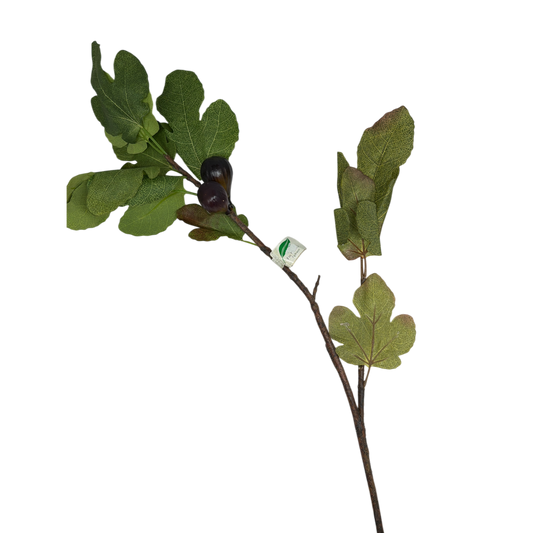36-inch Faux Mediterranean Fig Branch