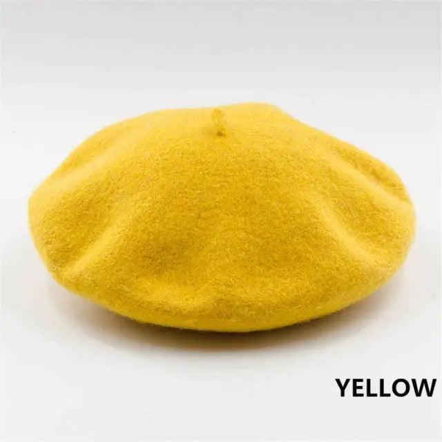 Vintage Beret Hat Flat Cap For Women Retro Classic Style Wool Beret Caps Modern Women Hats