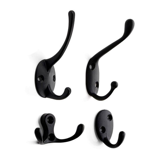 Vintage Hangers Hook Zinc Alloy Wall Hook Bronze Cloth Coat Bag Hat Hanging Hooks Bathroom Kitchen Antique Racks with Screws Vintage Antique Iron Bronze Hooks
