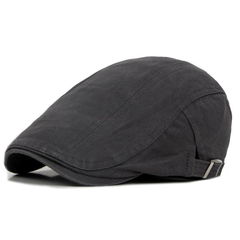 Vintage Men Beret Hats Classic Simple Winter Warm Caps Cotton Comfortable Autumn Beret Flat Hat Quality Durable Retro Men's Hat Unique Berets For Men Retro Cap