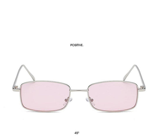 Vintage Slender Square Sunglasses Classic Small Frame New Square Shape  Sunglasses For Men In High-quality Metal Frame Sunglasses For Men New Vintage Sunglasses