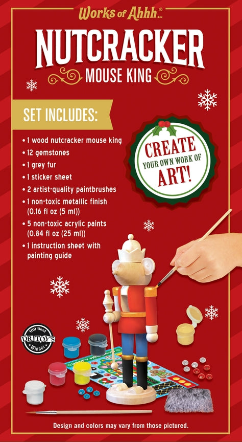 Nutcracker Mouse King  Wood Craft And  Paint Kit