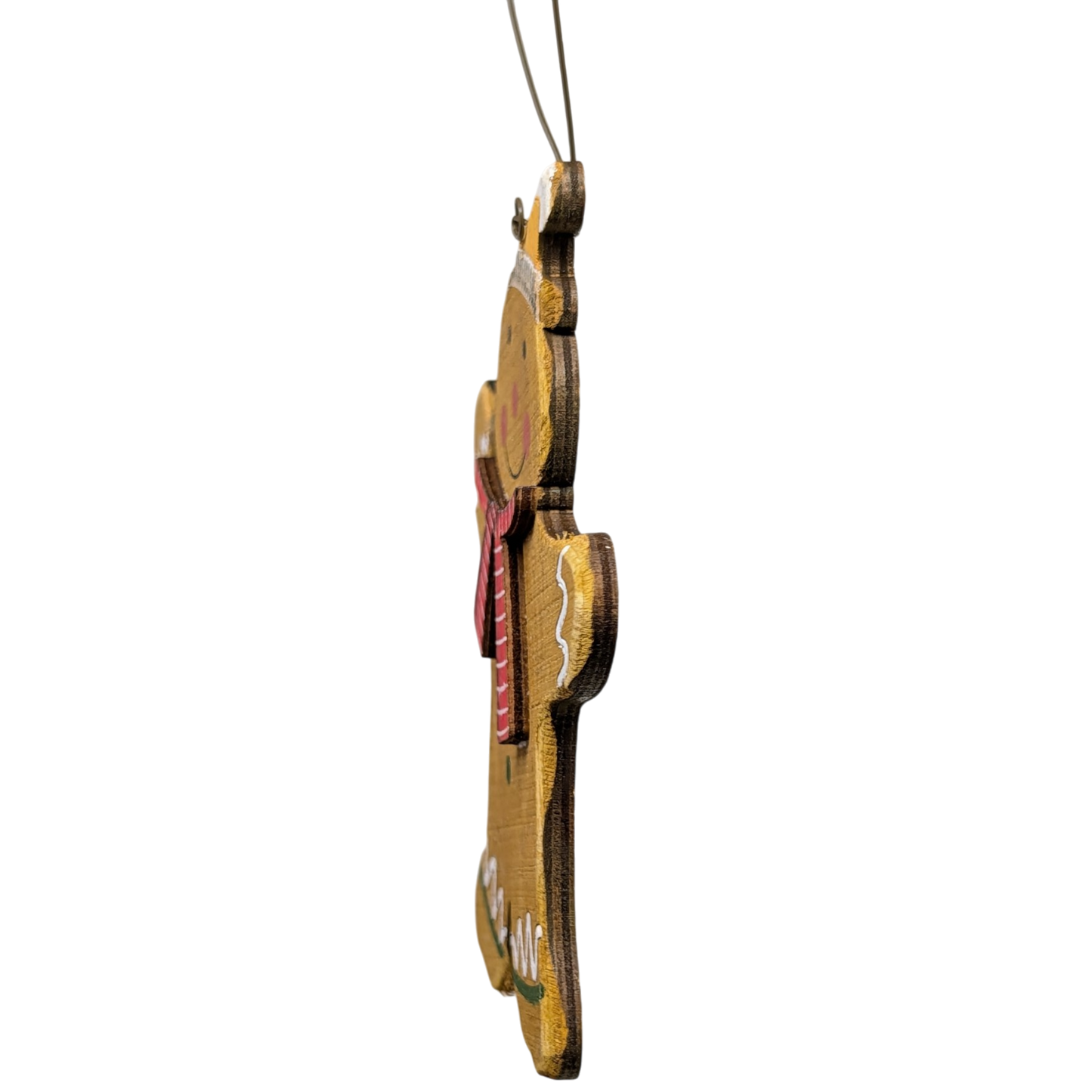 Pepper's Joyful Dance: Hand-Painted Plywood Ornament