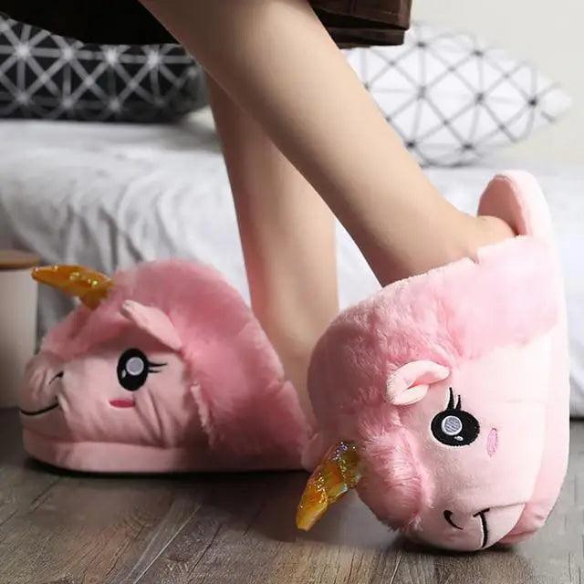 Warm Shark Womens Home Slippers Fashion Plush Winter Funny Elegant Women Slippers