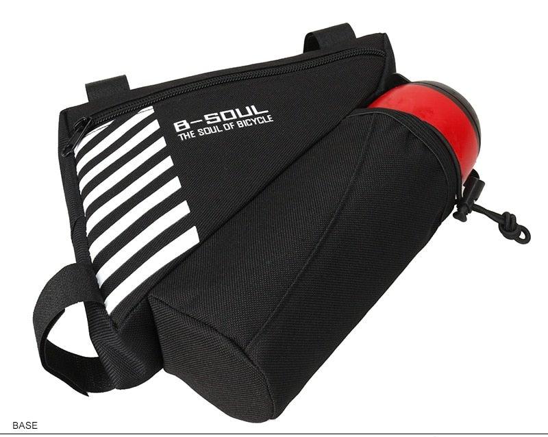 Waterproof Bicycle Bag Bike Triangle Bag For Bicycle Front Frame Bag Bike Bag Cycling Top Tube Bag Bicycle Bottle Bag Bike Storage Frame Bag Bicycle Front Tube Triangle Water Resistant Cycling Pack Strap On Pouch Bike Accessories Tool Accessible