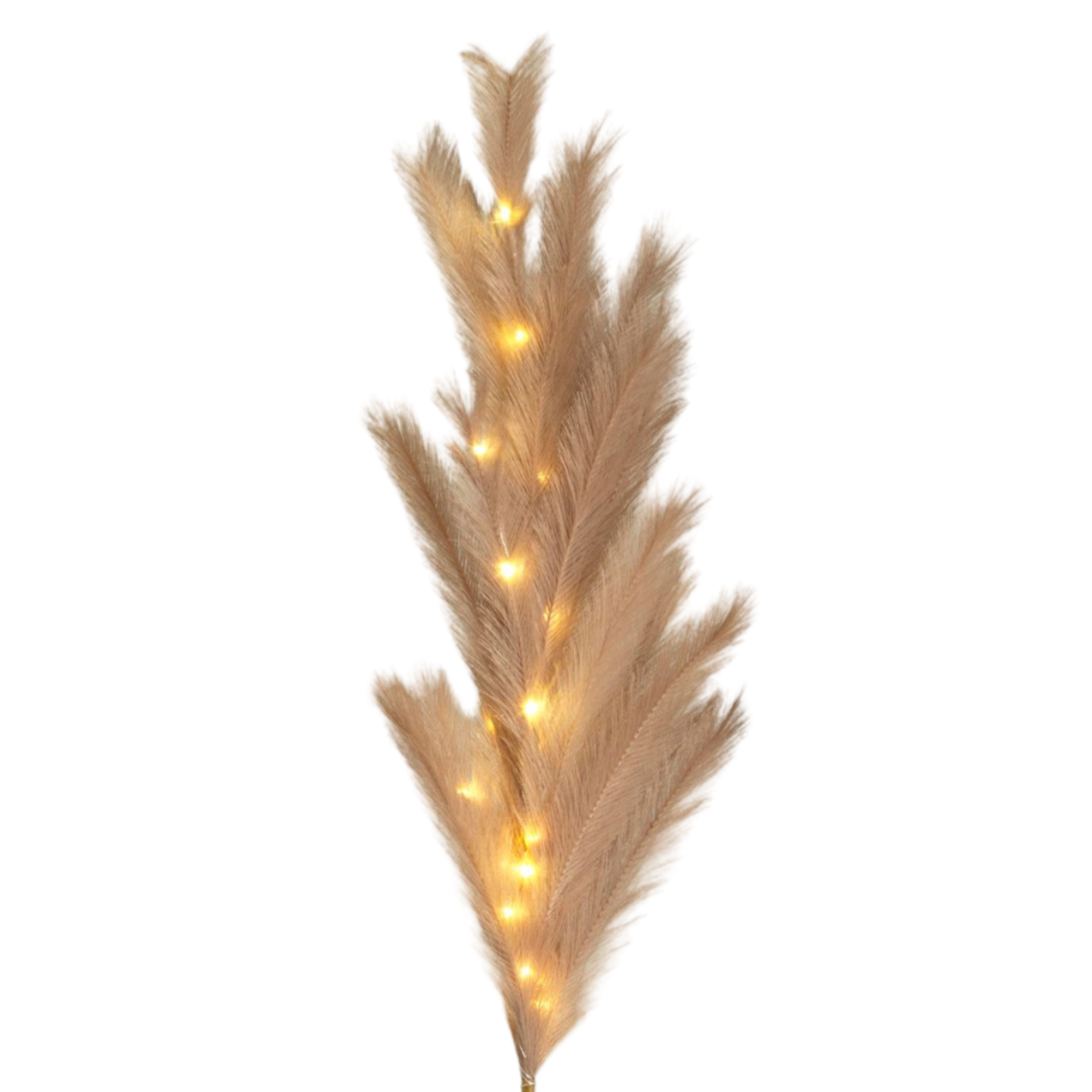 Lighted Faux Pampas Grass Branch -