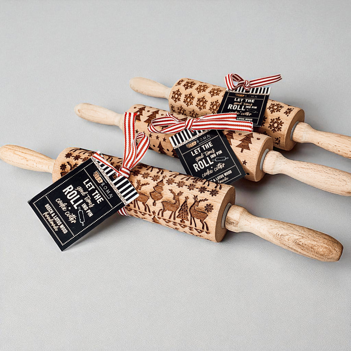 Christmas Rolling Pin Set | 10 Styles