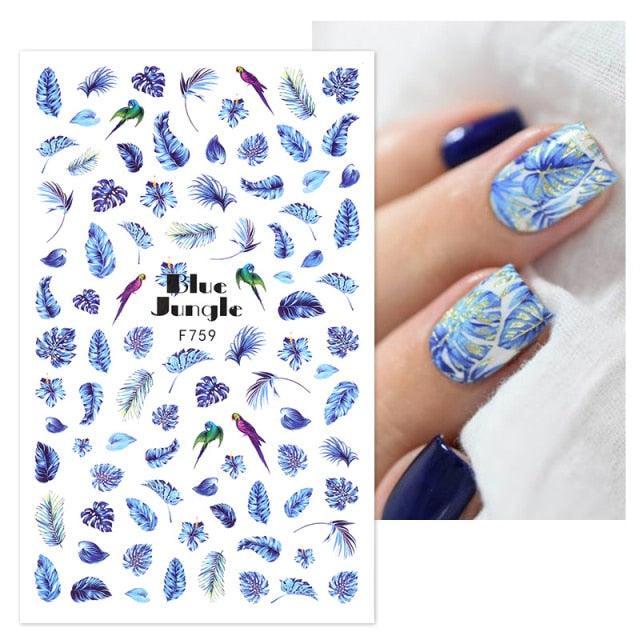 White Embossed Flower Lace 5D Sticker Decal Wedding Nail Art Designs Floral Flower Transfer Decal  Geometry  3D Wave Design Decoration for Women Girls Tape Nail Art Stickers Decal Decoration Geometry Transfer Decals Nail Art Decorations Decoration Decal