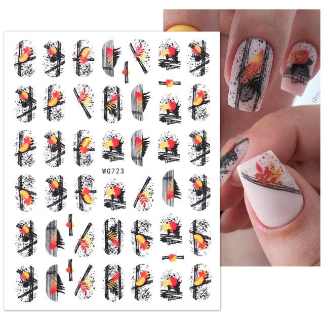 White Embossed Flower Lace 5D Sticker Decal Wedding Nail Art Designs Floral Flower Transfer Decal  Geometry  3D Wave Design Decoration for Women Girls Tape Nail Art Stickers Decal Decoration Geometry Transfer Decals Nail Art Decorations Decoration Decal