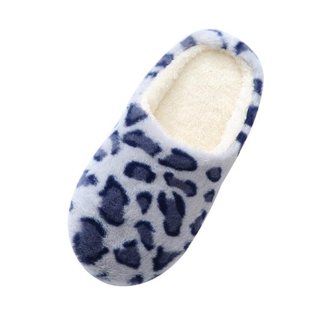 Winter Home Slippers Women Cotton Shoes Soft Plush Indoor Slippers Shoes For Women Men Couple Warm Fur Slippers Cute Comfy Fuzzy Knitted Memory Foam Slip On House Slippers