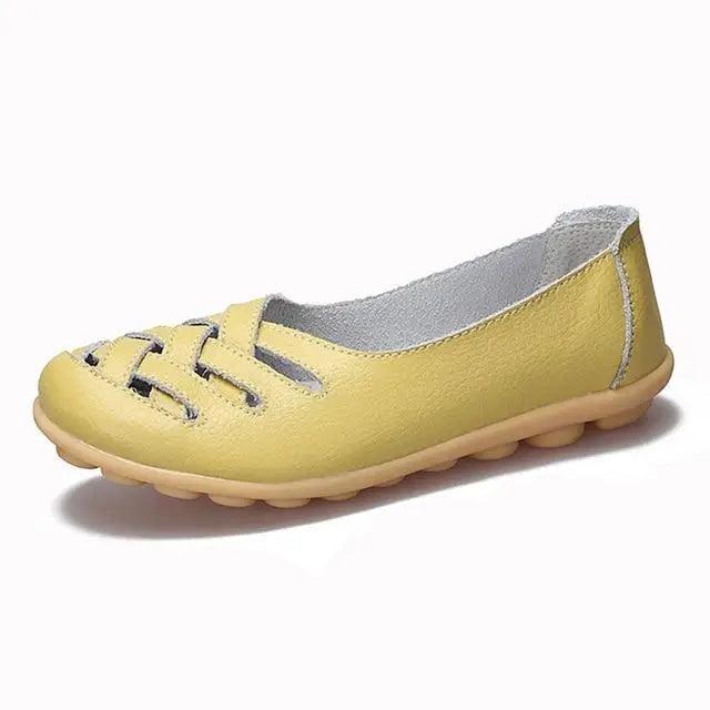 Women's Genuine Leather Flats Sandals Elegant Comfortable Soft Non Slip Design For Women