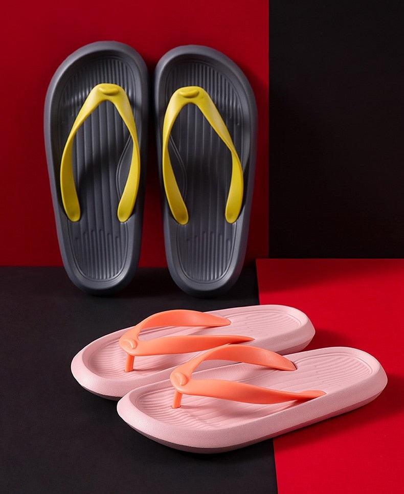 Womens Flip Flops Summer Beach Slides Slippers Home Indoor Outdoor Sandals Couples Candy Color Soft Lightweight Sandals For Women Anti Slip Casual Slippers Shower Beach Pool Bathroom Flat Slides Shoes