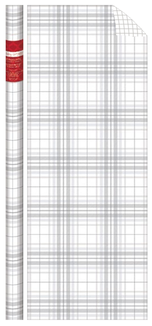 Traditional Roll Wrap - 40" x 288" - Snowy Plaid