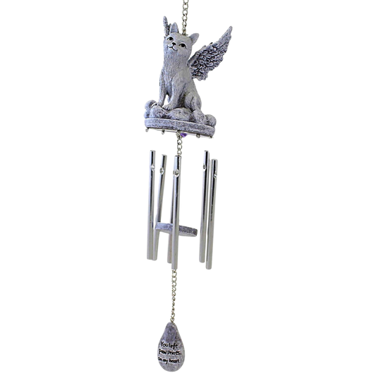 Angelic Cat Memorial Windchime – 17 Inch