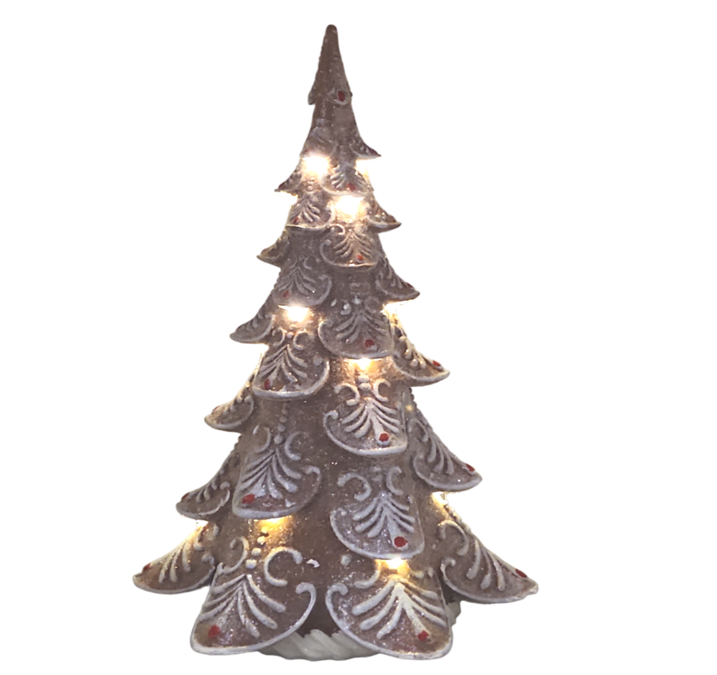 LED Lighted Gingerbread Tree - 17 Inch