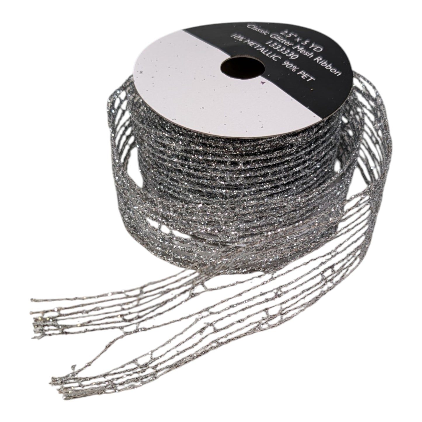 Glitter Mesh Ribbon - 2.5" x 5 Yard -