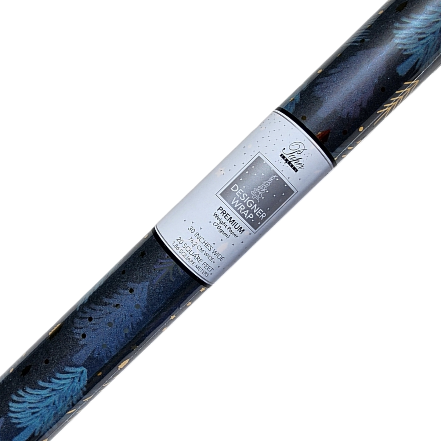 Premium Foil Roll Wrap - 30" x 96" - Enchanted Midnight