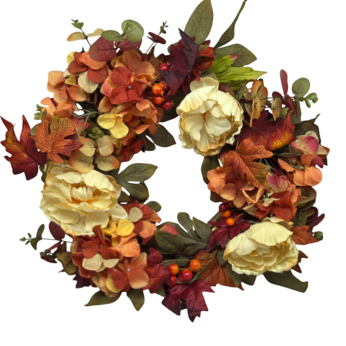 Floral Harvest Autumn Wreath - 18 Inch