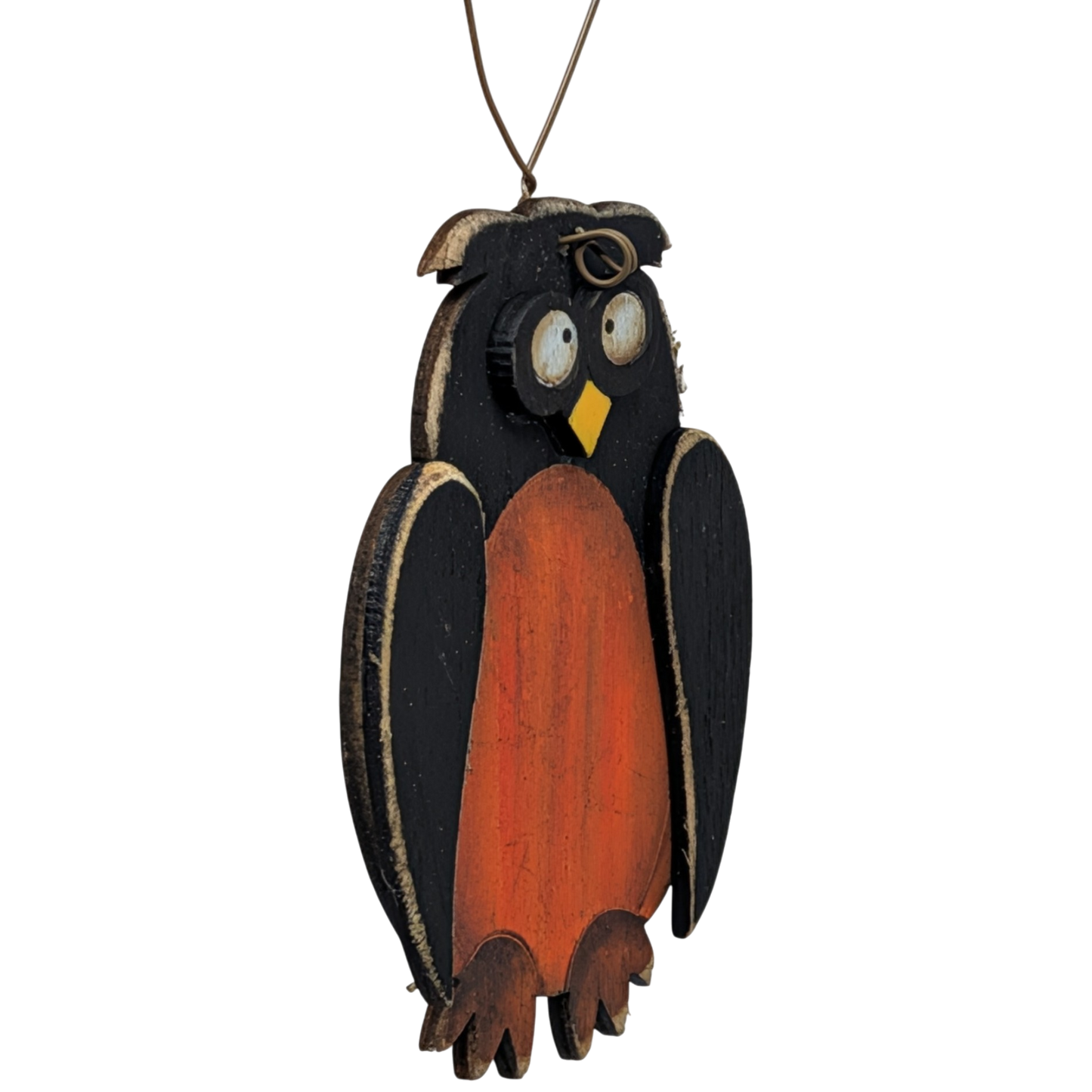 The Goofy Owl Wooden Ornament