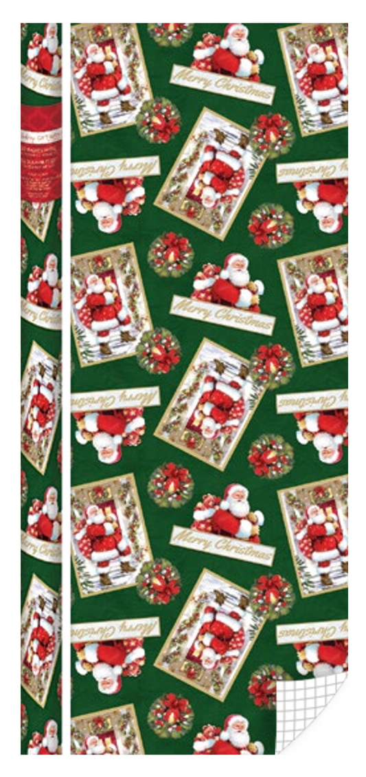 Traditional Roll Wrap - 30" x 168" - Santa