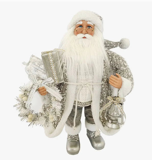 Silver Tidings - Santa Claus Figurine - 24 inches tall