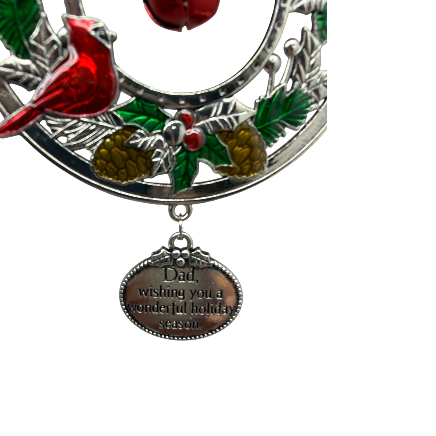 Jingle Bell Ornament -Dad, Wishing You A Wonderful Holiday Season