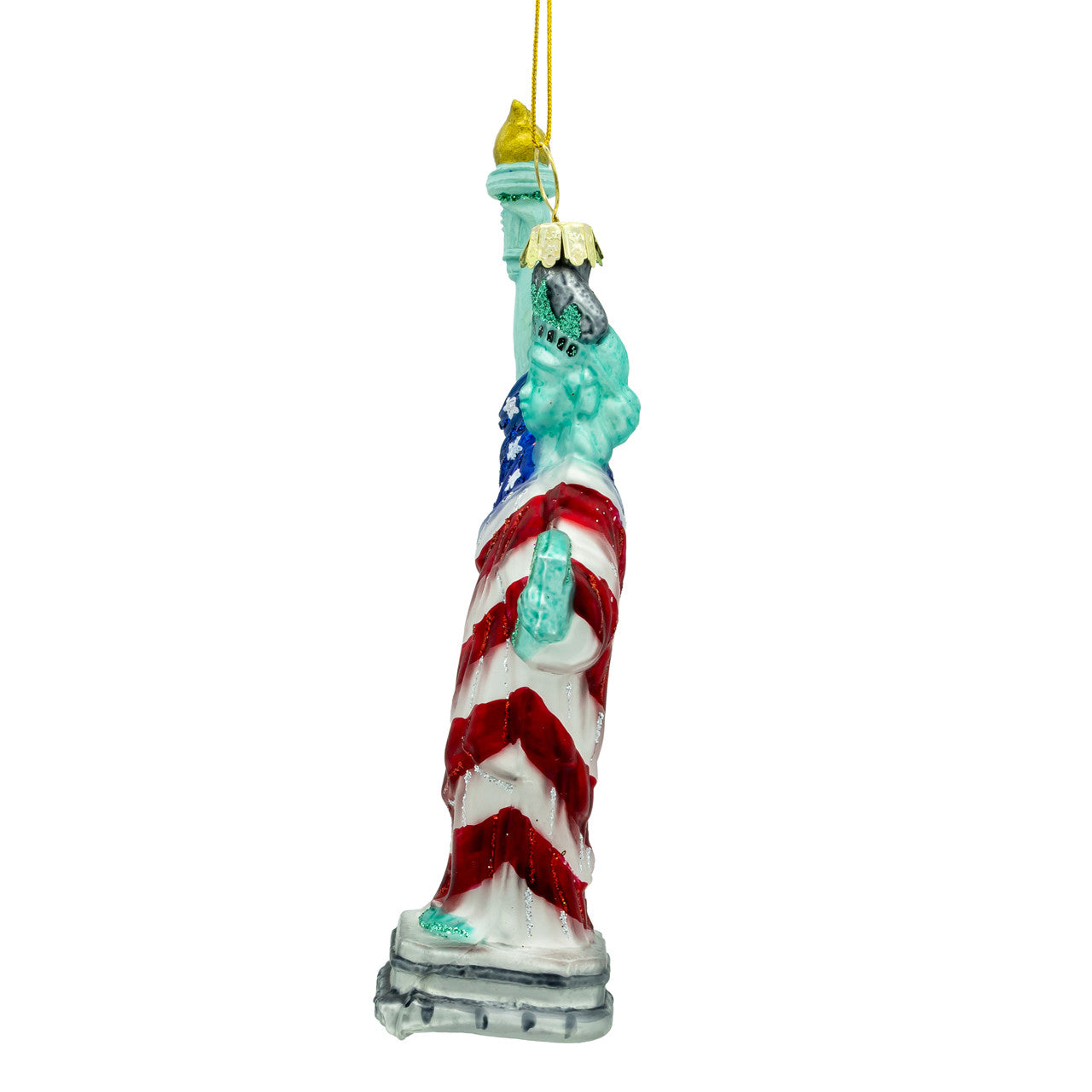 The America 250th Statue of Liberty Glass Ornament