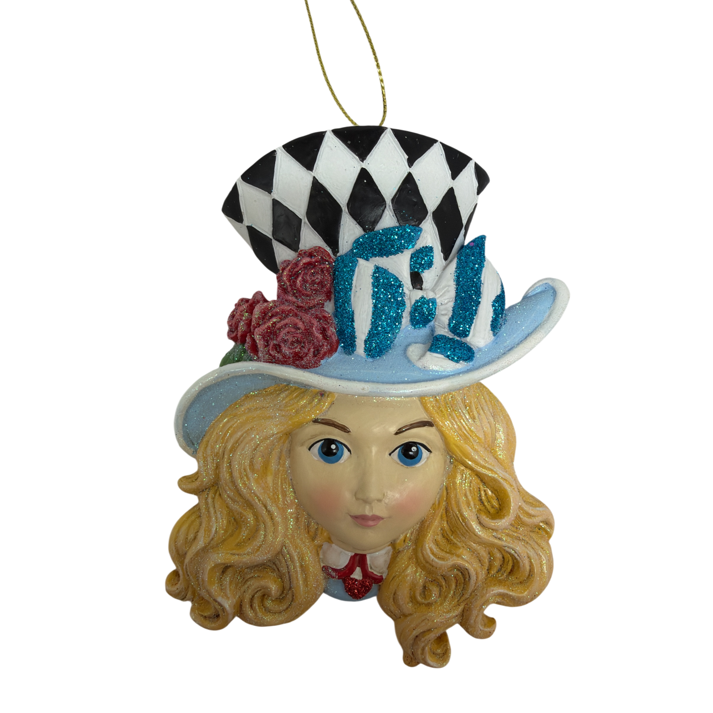 Alice - Alice in Wonderland Flat Back Character Head Ornament
